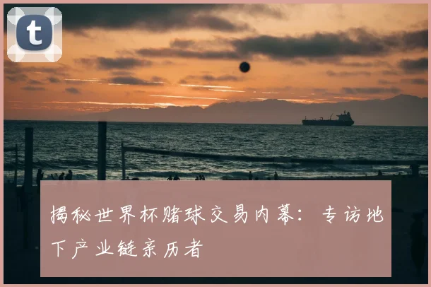 揭秘世界杯赌球交易内幕：专访地下产业链亲历者